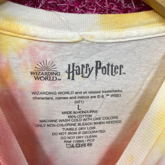 Harry Potter Chibi Hermoine, Ron, Harry tiedye T-shirt size Large - Picture 4 of 4